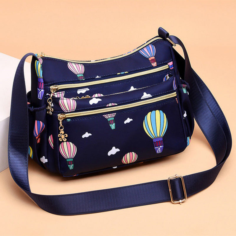 Korean Sports Travel Shoulder Bag (Blue)