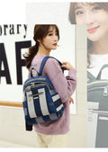 Nylon Durable Waterproof Casual Shoulde Backpack (Blue)
