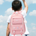 Kids Waterproof Backpack School Bag (Pink)