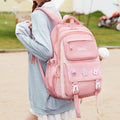 Kids Waterproof Backpack School Bag (Pink)