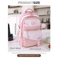 Cute Casual Premium Kids School Backpack (Pink)