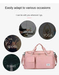 Women’s Large Capacity Travel & Gym Bag (Pink)