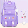 Kids Waterproof Backpack School Bag (Purple)