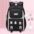 Kids Waterproof Backpack School Bag (Black)