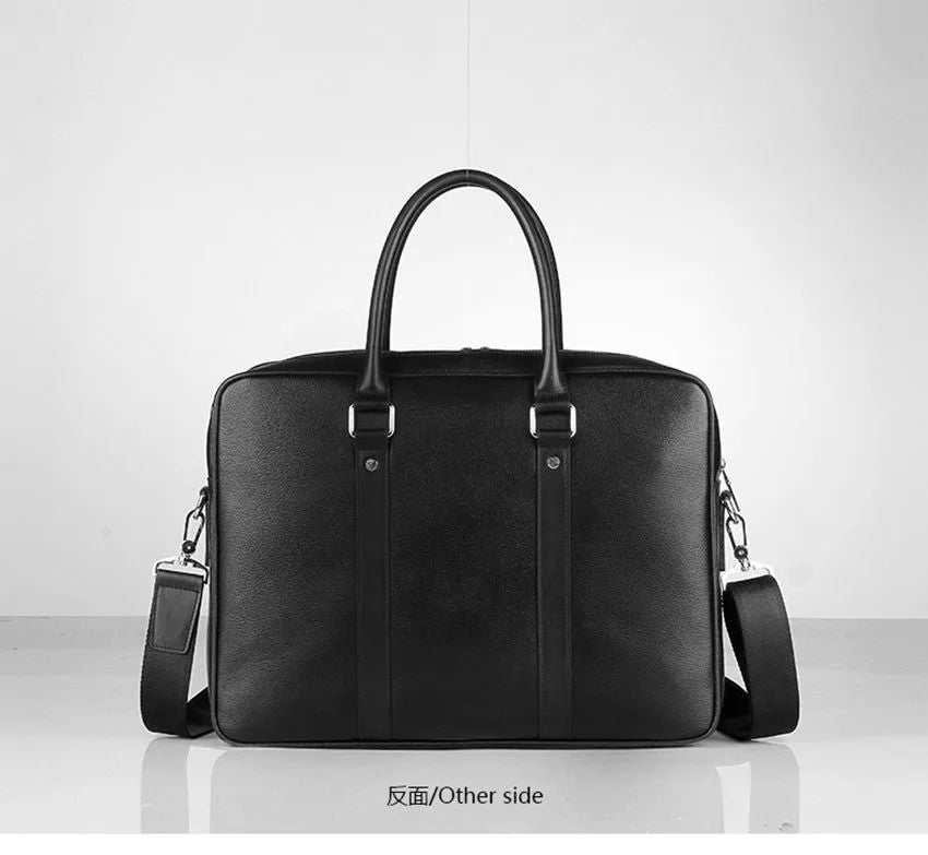 Men’s Leather Business Messenger Laptop Briefcase
