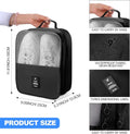 Waterproof Travel Shoe Bag (Black)
