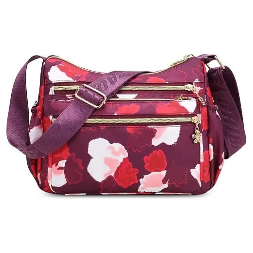 Korean Sports Travel Shoulder Bag (Light Maroon)