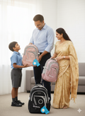 Unisex Waterproof School Backpack – Lightweight (Soft Pink)