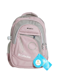 Unisex Waterproof School Backpack – Lightweight (Soft Pink)