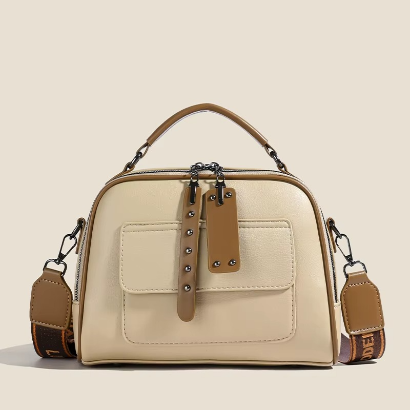 Ladies Multi-Layer Handbag (Cream)