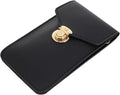 Women’s PU Leather Phone Holder Crossbody Wallet (Black)
