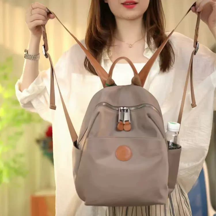 Women’s Fashion Nylon Backpack (Grey)
