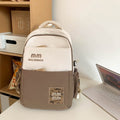 Cute Simple Casual Backpack (Khaki)