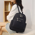 Nylon Durable Waterproof Casual Shoulde Backpack (Black)