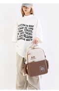 Cute Simple Casual Backpack (Khaki)
