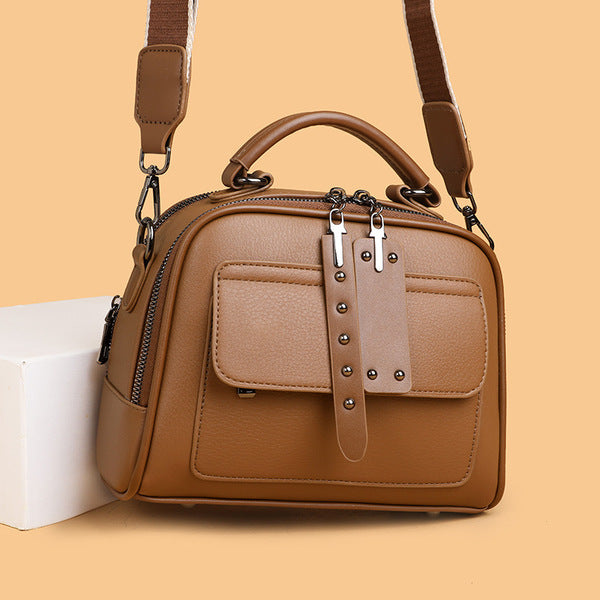 Ladies Multi-Layer Handbag (Brawn)