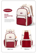 School Backpack for Middle, High School & College (RED)