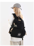 Cute Simple Casual Backpack (Black)