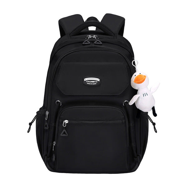 School Backpack for Middle, High School & College (Black)