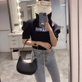 Trendy tote new style Women’s shoulder Bag (Black)