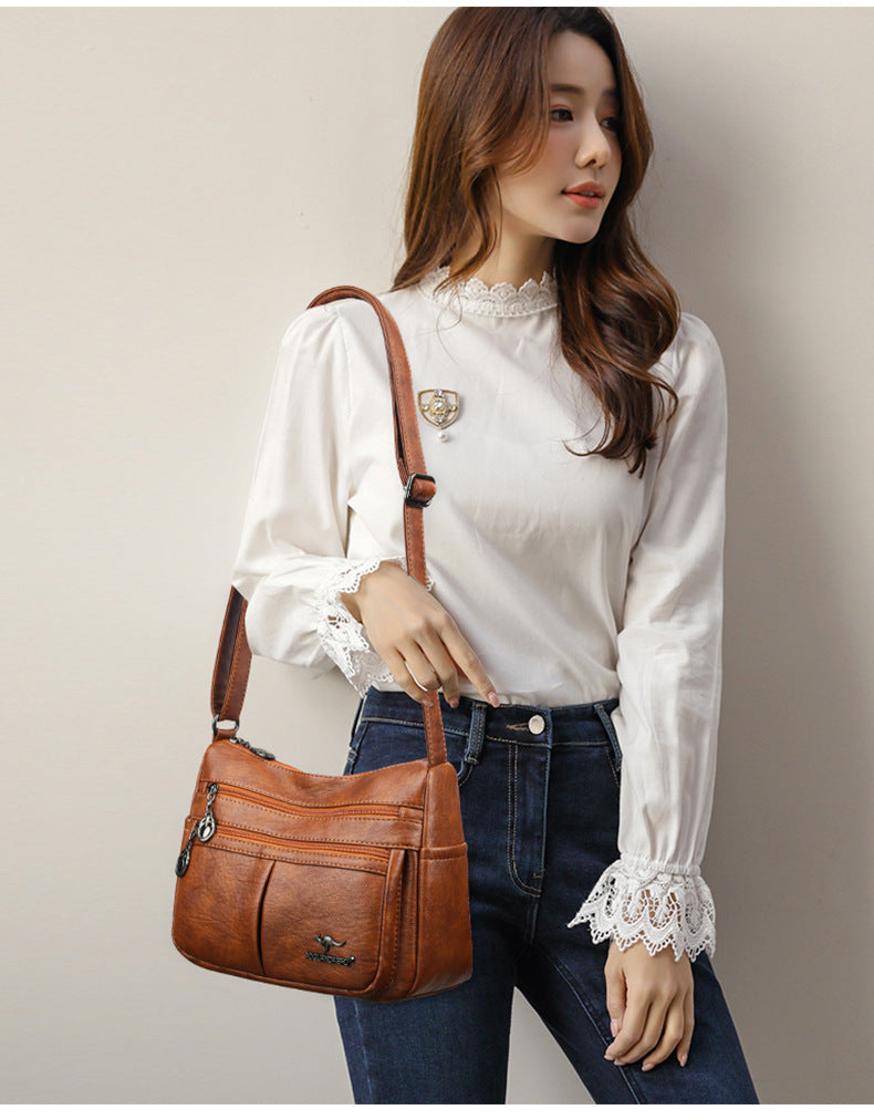 Stylish Practical Large Capacity Crossbody Bag (Brawn)