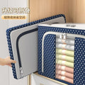 Oxford cloth large capacity fabric box storage basket(Blue)