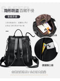 New Texture Oxford Cloth Women’s Backpack(Black)
