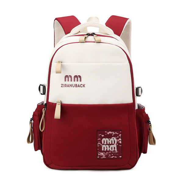 Cute Simple Casual Backpack (Red)