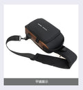 USB Charging Anti-Theft Sling Shoulder Bag (Brown)