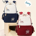 Cute Simple Casual Backpack (Blue)