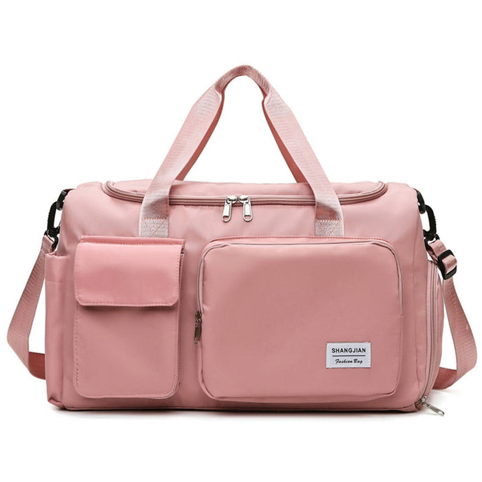 Women’s Large Capacity Travel & Gym Bag (Pink)