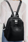 Women’s Fashion Nylon Backpack (Black)
