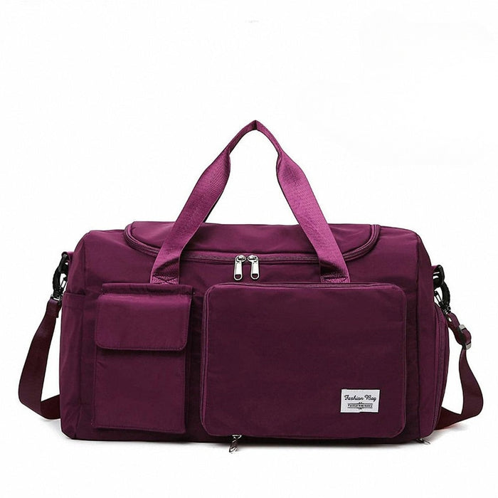 Women’s Large Capacity Travel & Gym Bag (Purple)