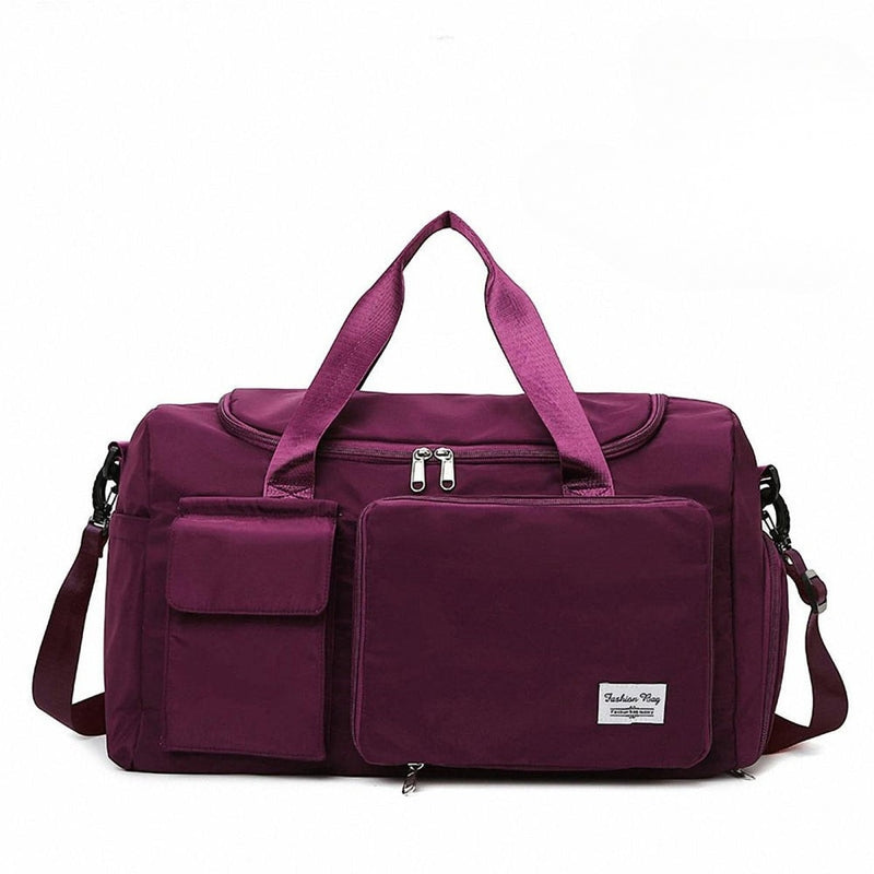 Women’s Large Capacity Travel & Gym Bag (Purple)