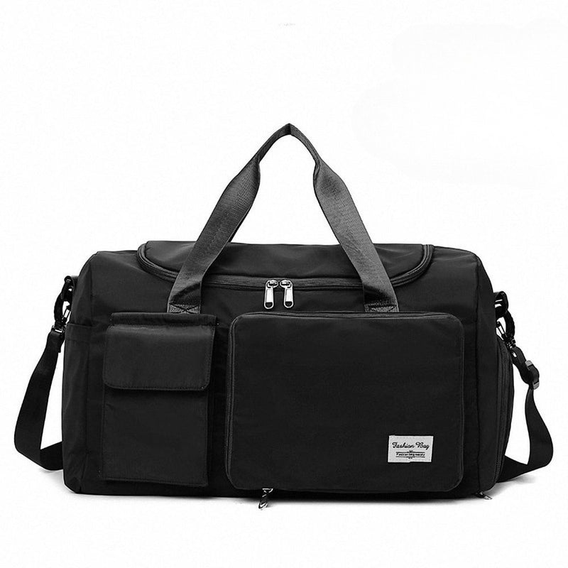 Women’s Large Capacity Travel & Gym Bag (Black)