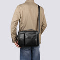 Men's Pu Leather Shoulder Bag (Black shape)