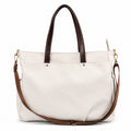 Women’s Oxford Large Tote Shoulder Bag (White)