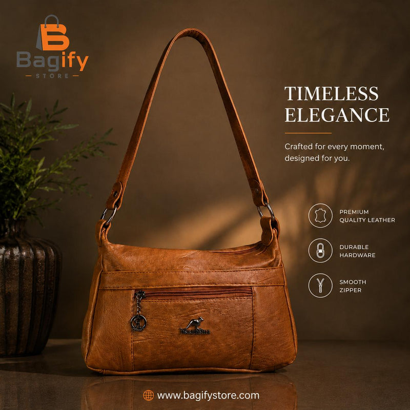 Stylish Practical Large Capacity Crossbody Bag (Brawn)