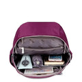 Nylon Durable Waterproof Casual Shoulde Backpack (Purple)