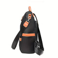 Women Large Capacity Outdoor Tote Bag ( Orange black)