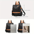 Women Large Capacity Outdoor Tote Bag ( Orange black)