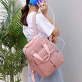 New leisure nylon ladies CHINA Bagpack (Pink)