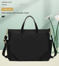 Women’s Oxford Large Tote Shoulder Bag (Black)