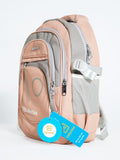 Unisex Waterproof School Backpack – Lightweight (Peach Pink)