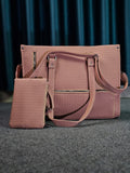 Office Travel Tote Bag with Lunch Compartment (Color Pink )