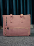 Office Travel Tote Bag with Lunch Compartment (Color Pink )