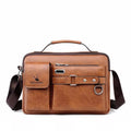 Men's Pu Leather Shoulder Bag (Brown shape)