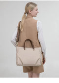 Women’s Oxford Large Tote Shoulder Bag (White)