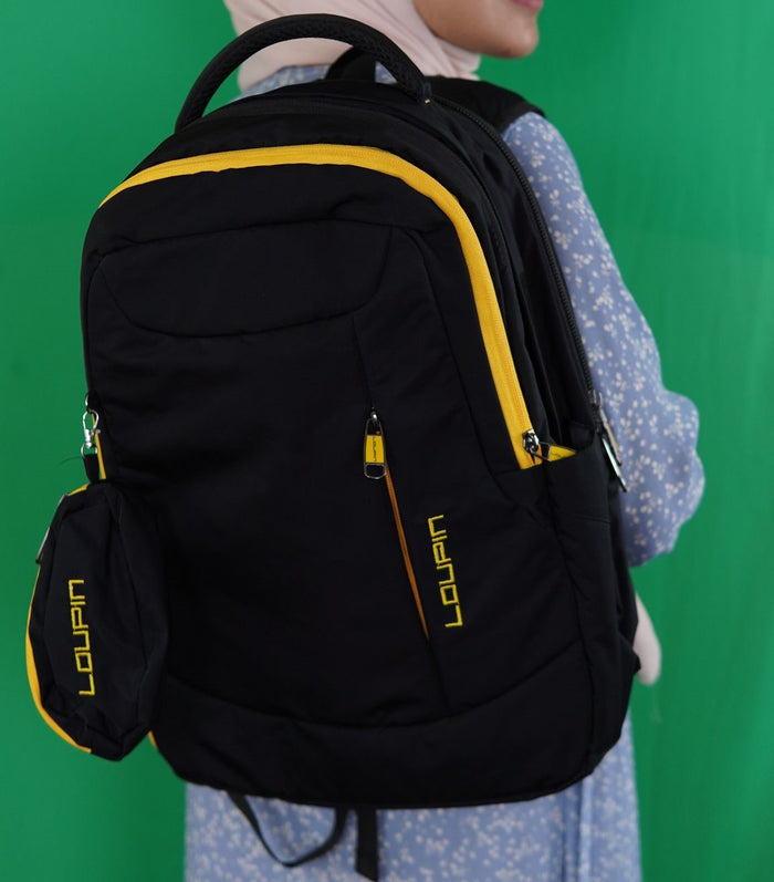 Loupin Backpack For Men Women ( Black )
