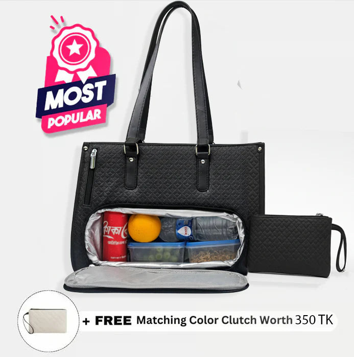 Office Travel Tote Bag with Lunch Compartment